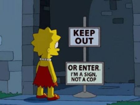 lisa-simpson-keep-out-sign1